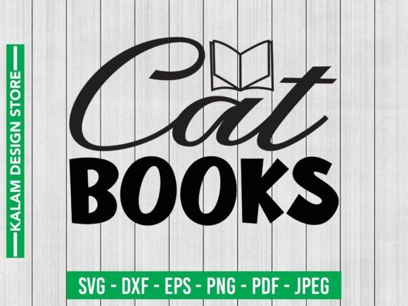Cat Books SVG DESIGN