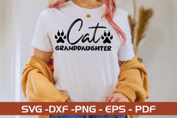 Cat Granddaughter SVG Design