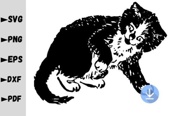 Cat Playing SVG, Cute Cat Playing