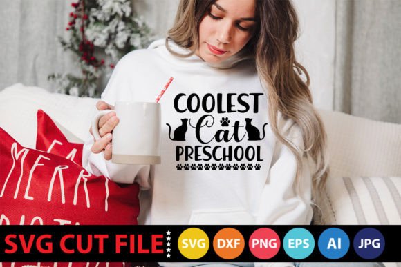 Coolest Cat Preschool SVG