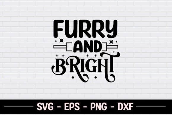 Furry and Bright - Cat Christmas SVG