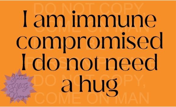 Immune Compromised Embroidery Design