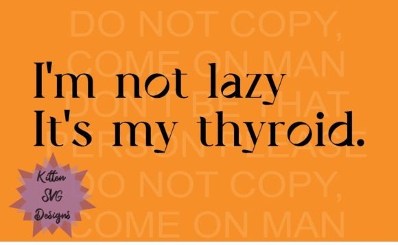 Not Lazy, Thyroid: A Bold Embroidery Statement