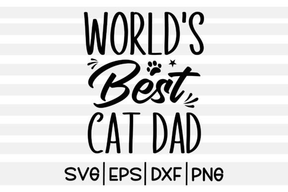 World's Best Cat Dad SVG