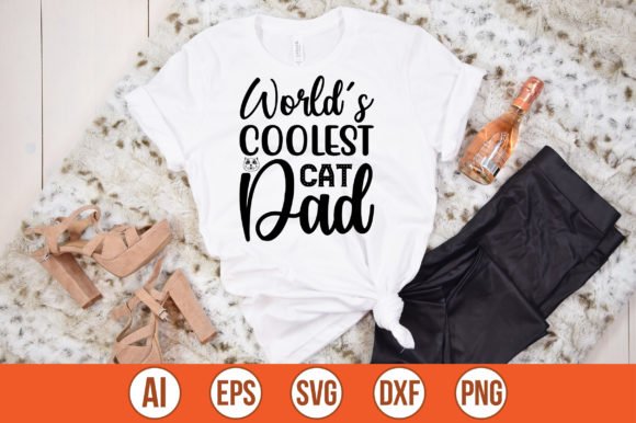 World’s Coolest Cat Dad SVG